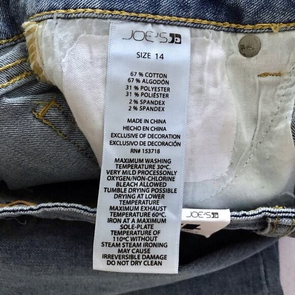 Joe's NWT The Markie Mid Rise Skinny Ankle Jeans Girls 14 - Picture 12 of 12